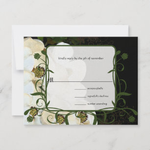 Magnolia  Wedding Invitations on Ice RSVP