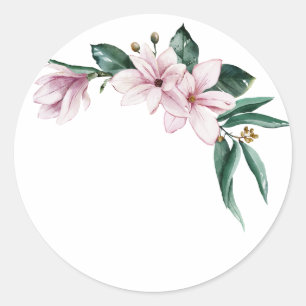 Magnolia wedding sticker wrapping transparent