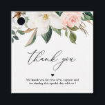 Magnolia White and Blush Thank You Favour Tags<br><div class="desc">Magnolia White and Blush Thank You Favour Tags</div>