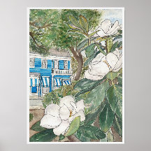 Magnolias at Commanders Print