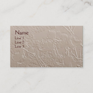 Magnolias Elegant Floral Art Business Card