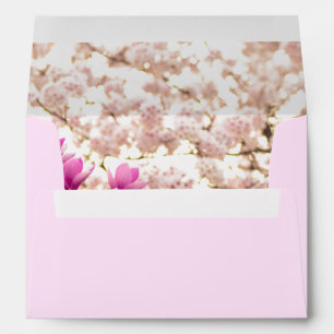 Magnolias Modern Minimalist Floral Envelope