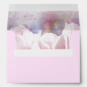 Magnolias Modern Minimalist Floral Envelope