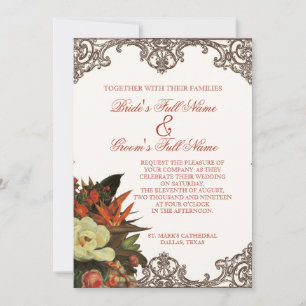 Magnolias n Bird of Paradise - Custom Wedding Invitation