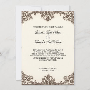 Magnolias n Bird of Paradise - Wedding Invitation