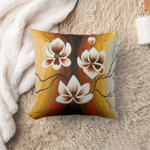 Magnolien, Acryl - Cushion