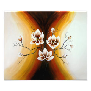 Magnolien, Acryl Photo Print