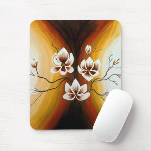 Magnolien, Acryl  - Sportbeutel Mouse Mat