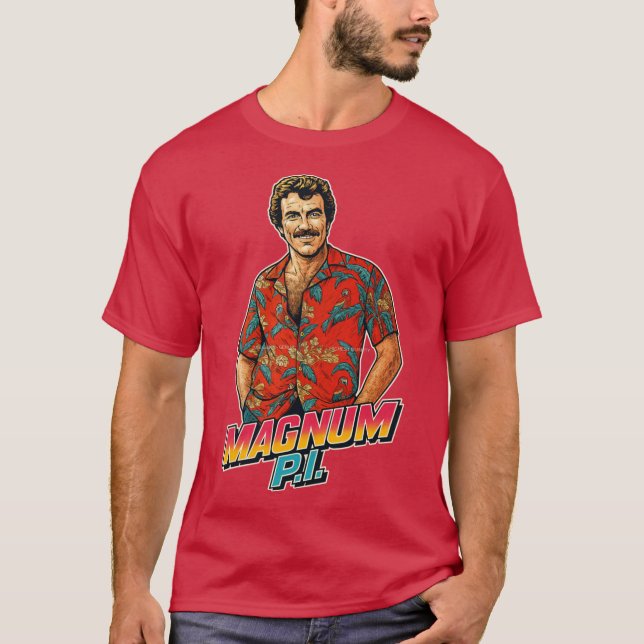 Magnum PI friends T-Shirt (Front)