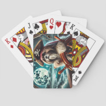 Magnum the Shih Tzu Pirate - Playing Cards