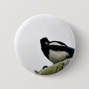 Magpie 6 Cm Round Badge