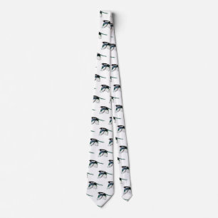 Magpie, Bird, Nature, Wildlife, Watercolor Tie