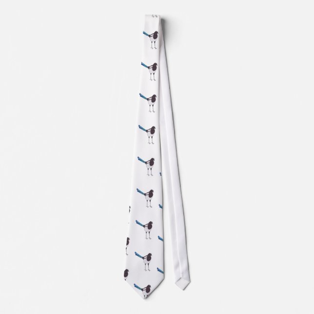 Magpie Bird Tie (Front)