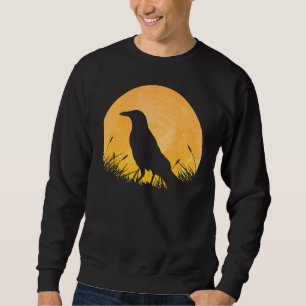 Magpie Easy Halloween Outfit Bird Animal Moon Cost Sweatshirt
