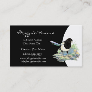 Magpie Farms  Custom Bird Nature Business Card