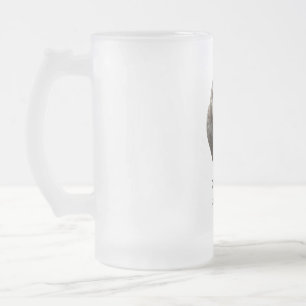 Magpie Frosted Glass Beer Mug