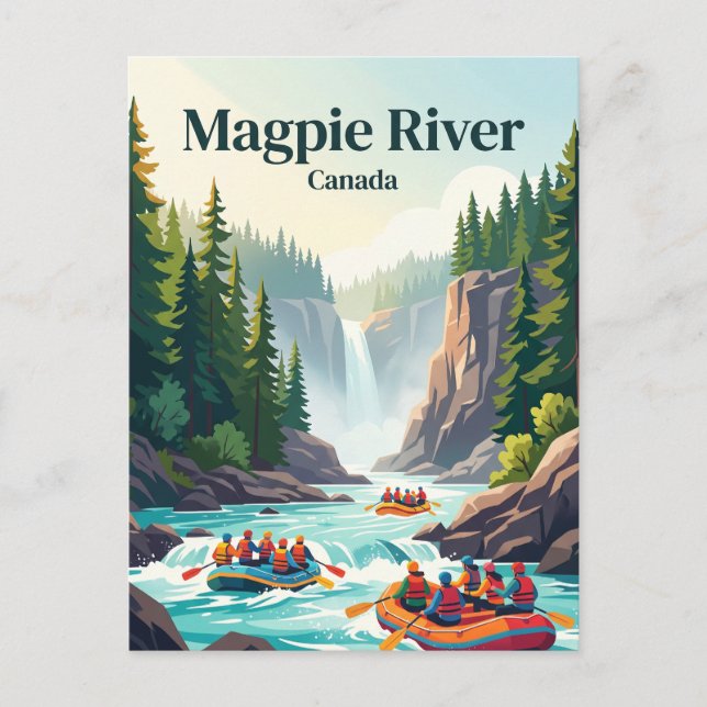 Magpie River, Quebec, Canada Postcard (Front)