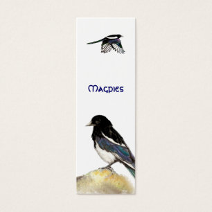 Magpies BookMark for Bird Fans