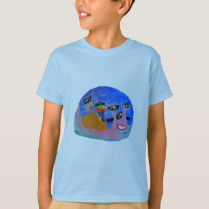 Magrid The Pirate Snail 🐌 And Silly Sally Parrot  T-Shirt