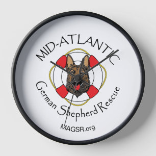 MAGSR logo wall clock