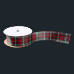 Maguire Clan Tartan Irish Plaid Satin Ribbon<br><div class="desc">Ribbon with the tartan for the Maguire clan,  a common family name in Ireland. Traditional plaid pattern in bright red and green,  with royal blue,  creamy white,  and black highlights. Available in satin and grosgrain; choose from two widths.</div>