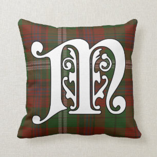 Maguire Clan Tartan Monogram Cushion