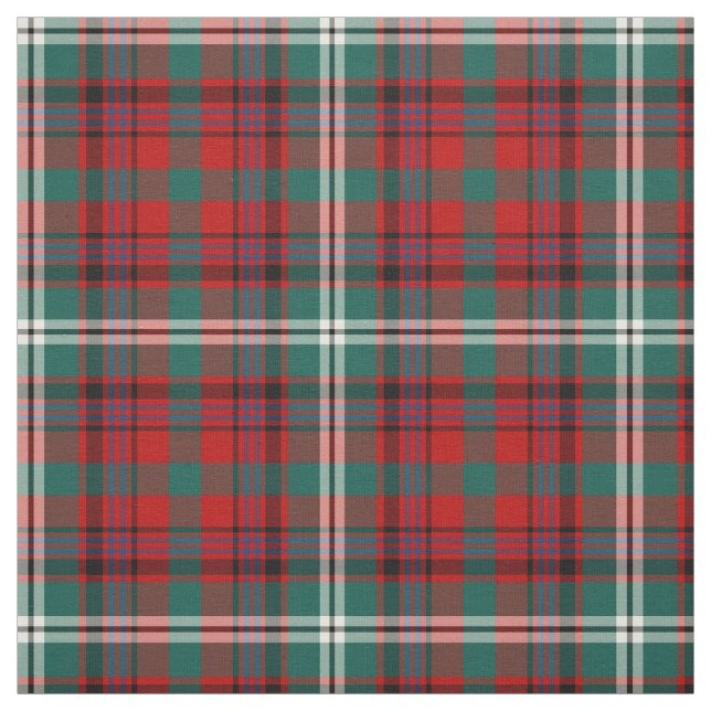 Maguire Tartan Pattern Red Irish Plaid Fabric (Swatch)
