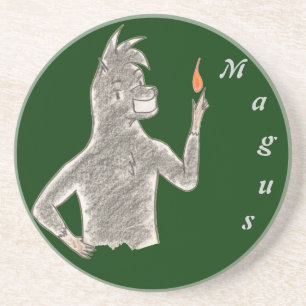 Magus (with name) coaster