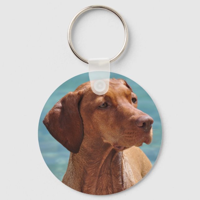 Magyar Vizsla Dog Key Ring (Front)