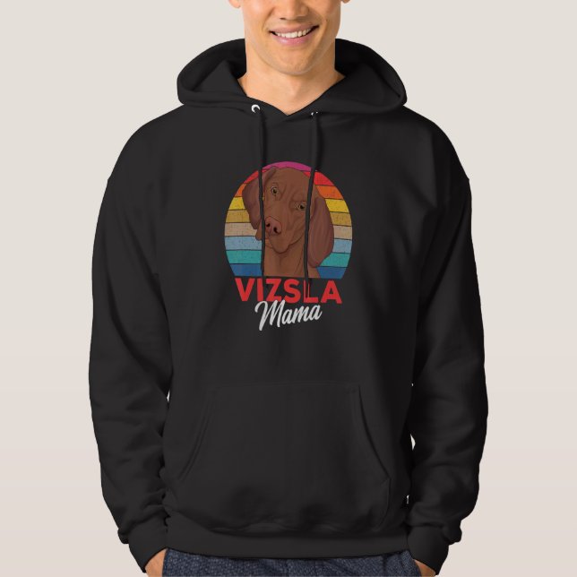 Magyar Vizsla Mama Dog Mum Girls Women Hoodie (Front)