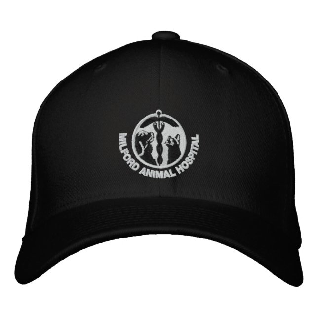 MAH Black Embroidered Hat (Front)