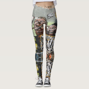 Mah coza, Graffiti,Spain Custom Leggings