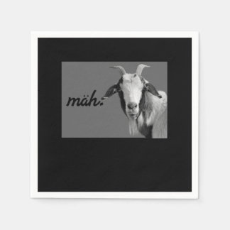 Mah Funny Goat Farm Animal Gift Napkin