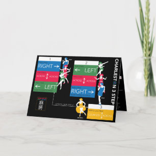 Mah Jong Charleston Folded Card