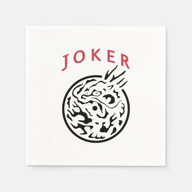 Mah Jong Joker Napkin (Front)