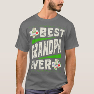 Mah Jong Player Best Grandpa Mahjong T-Shirt