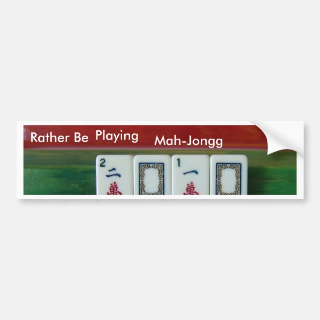 Mah-Jongg 2010 Bumper Sticker (Front)