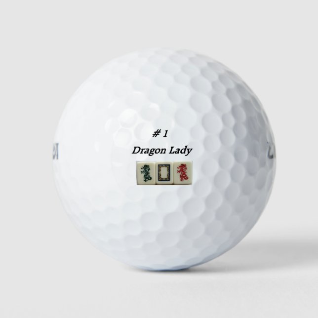 mah-jongg and dragons golf balls (Front)