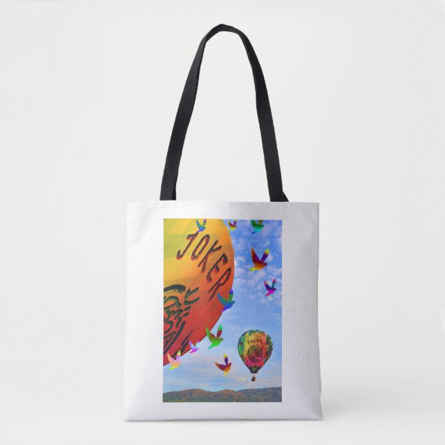 Mah Jongg Balloon Tote Bag (Front)