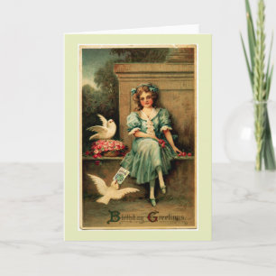 Mah Jongg Birthday Card Dove