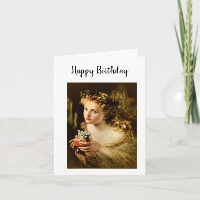Mah Jongg Birthday Card Fairy (Front)