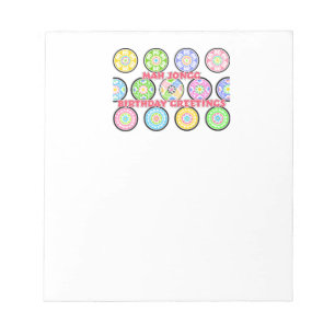 Mah Jongg Birthday Dots Notepad
