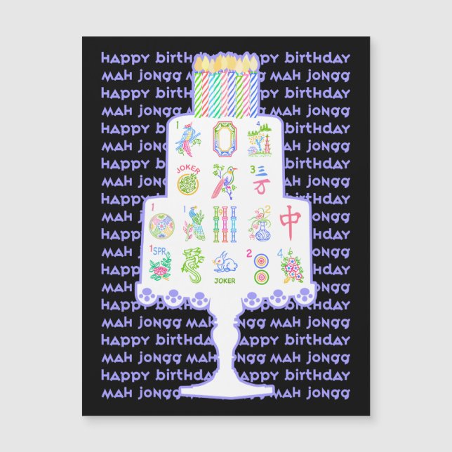 Mah Jongg Cake Birthday (Front)