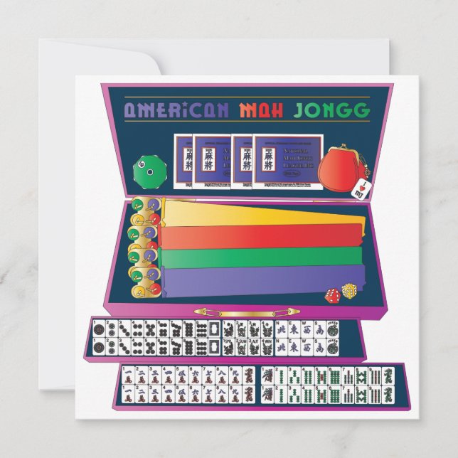 Mah Jongg Case Flat Card (Front)