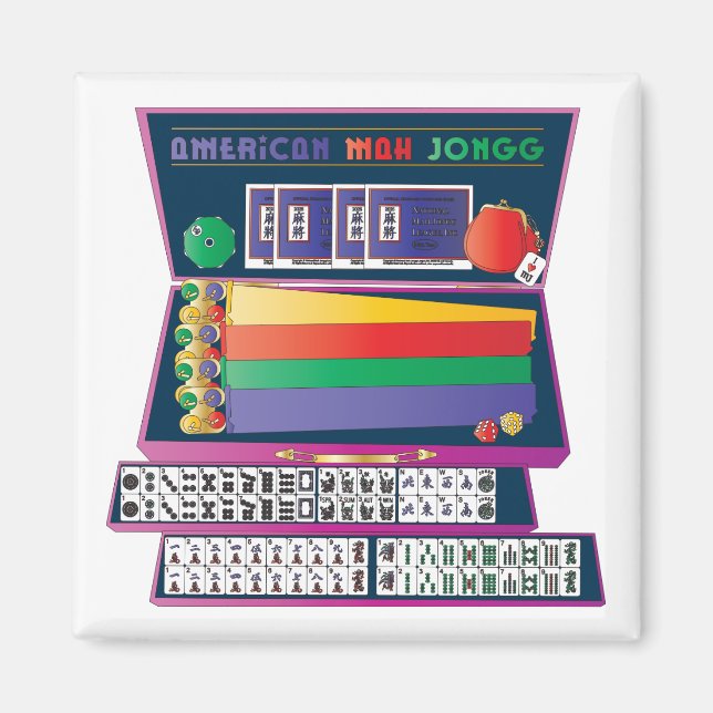 Mah Jongg Case Magnet (Front)