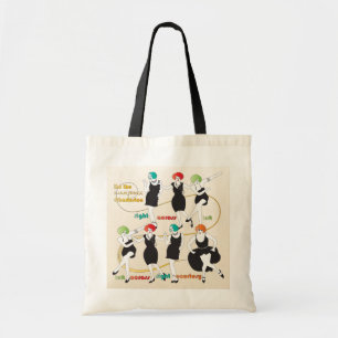Mah Jongg Charleston Dancers Tote