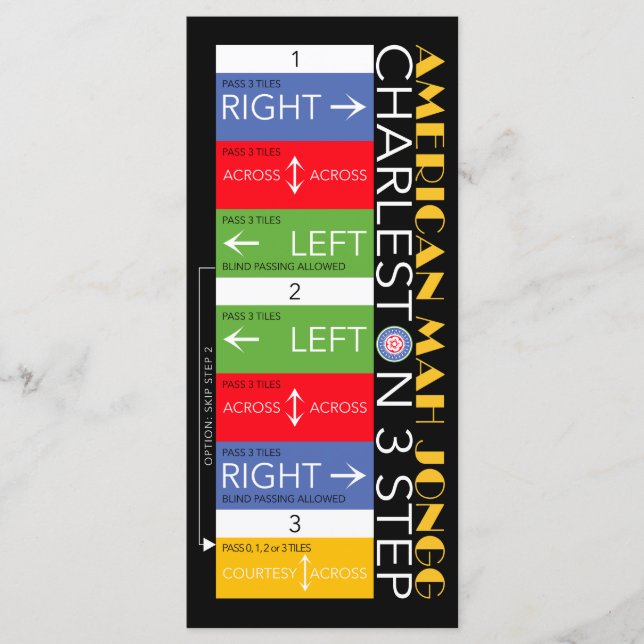 Mah Jongg Charleston Flat Card 2 (Front)