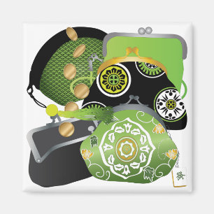 Mah Jongg Coin Purses Magnet