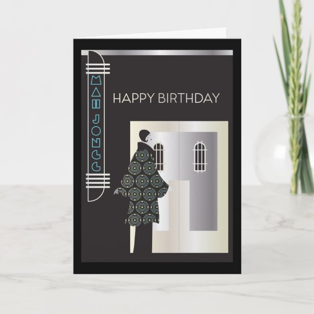 Mah Jongg Deco Miami Card (Front)