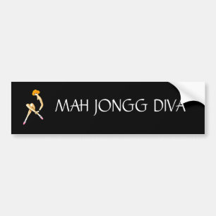 Mah Jongg Diva Bumper Sticker